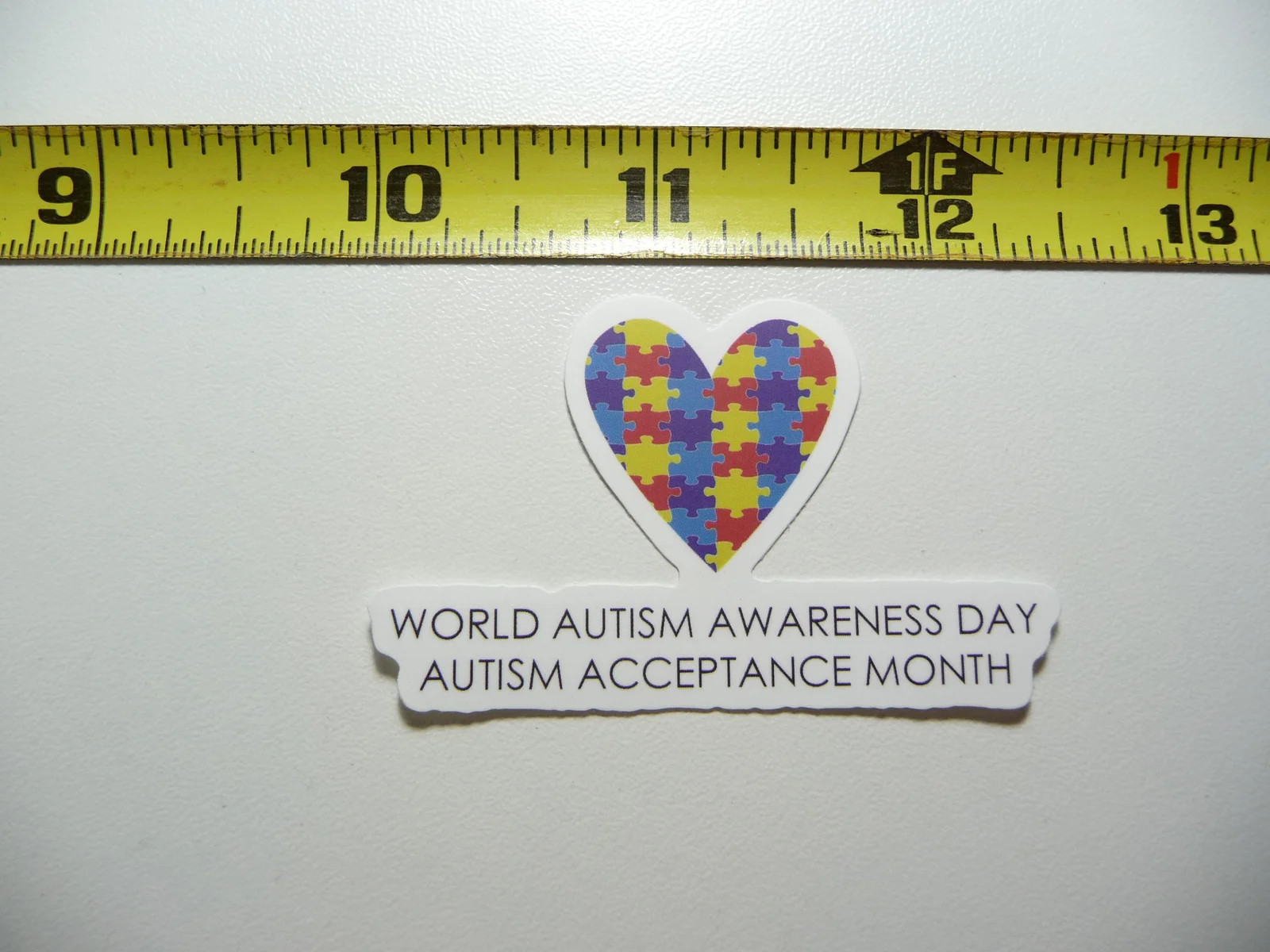 AUTISM SUPPORT SMALL STICKER DECAL WORLD AWARENESS DAY ACCEPTANCE MONTH HEART