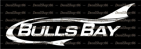 Bulls Bay Boats – Outdoor Sports – Vinyl Die-Cut Peel N’ Stick Decals/Stickers