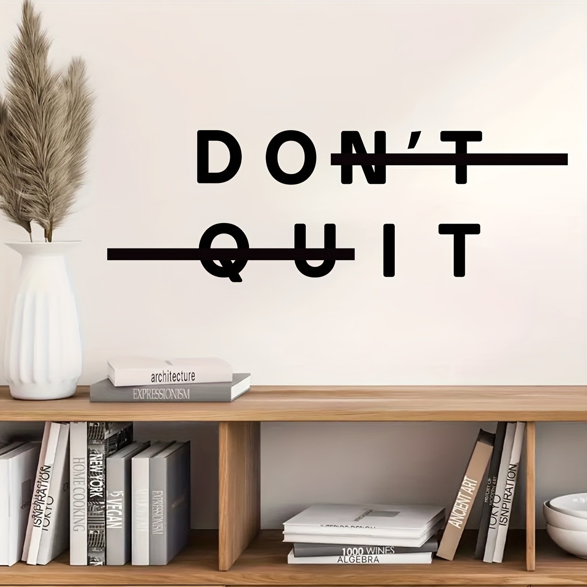 Don’t Quit Motivational Wall Decal Sticker Quote for Home Gym Office Decor