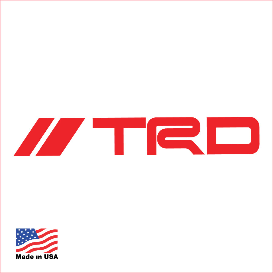 Toyota Racing Development TRD Decal – Many colors available – Free Shipping