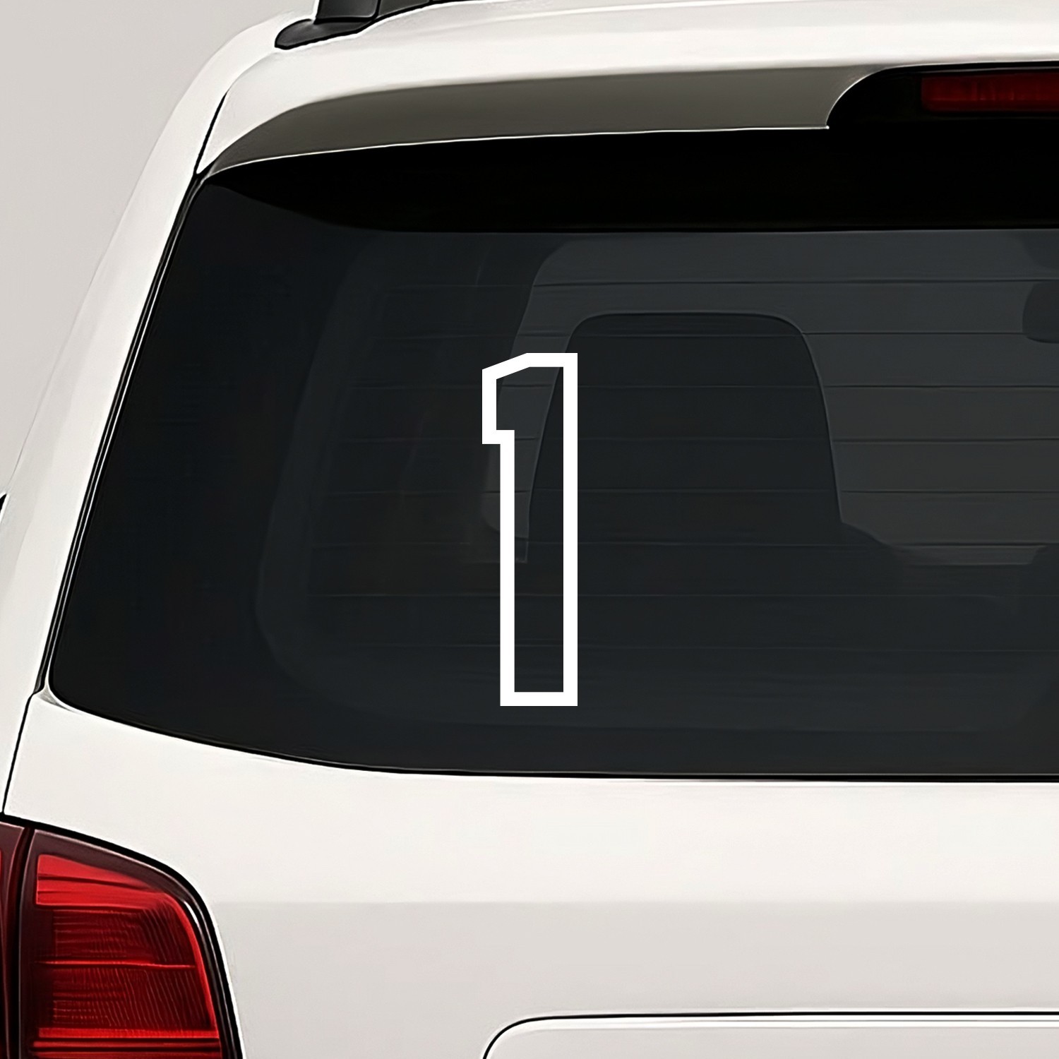 Number One 1 Vinyl Die Cut Decal Sticker – Jersey Sport Varsity Outline