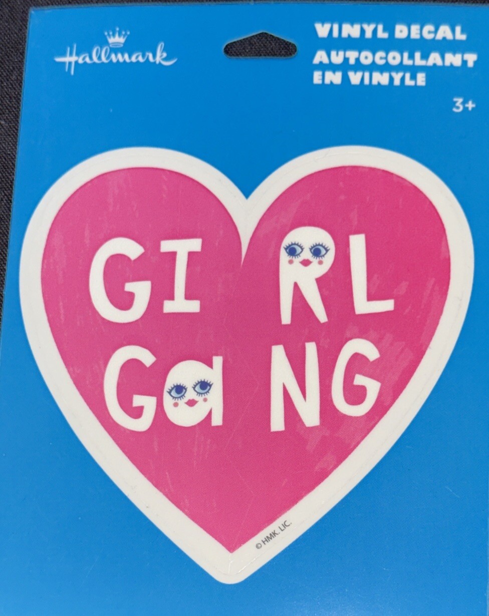 HEART GIRL STICKER✨🩷✨🩷✨🩷✨3 3/4” X 3 3/4”✨GLOSSY✨GIRL GANG✨HAPPY & SEXY💋