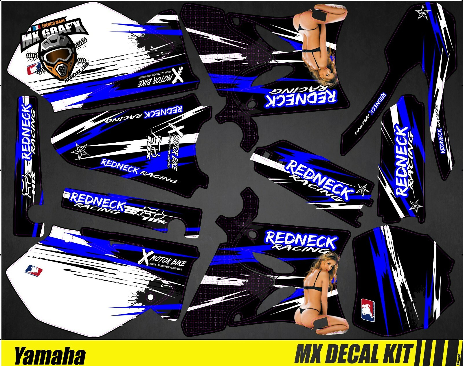 MX Decal Kit For Yamaha YZ 125-250 – Sexy