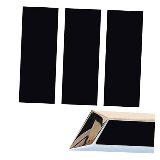 3pcs Vinyl Bowtie Logo Wrap Stickers for Chevy 11.8″ x 4″ Car Glossy Black