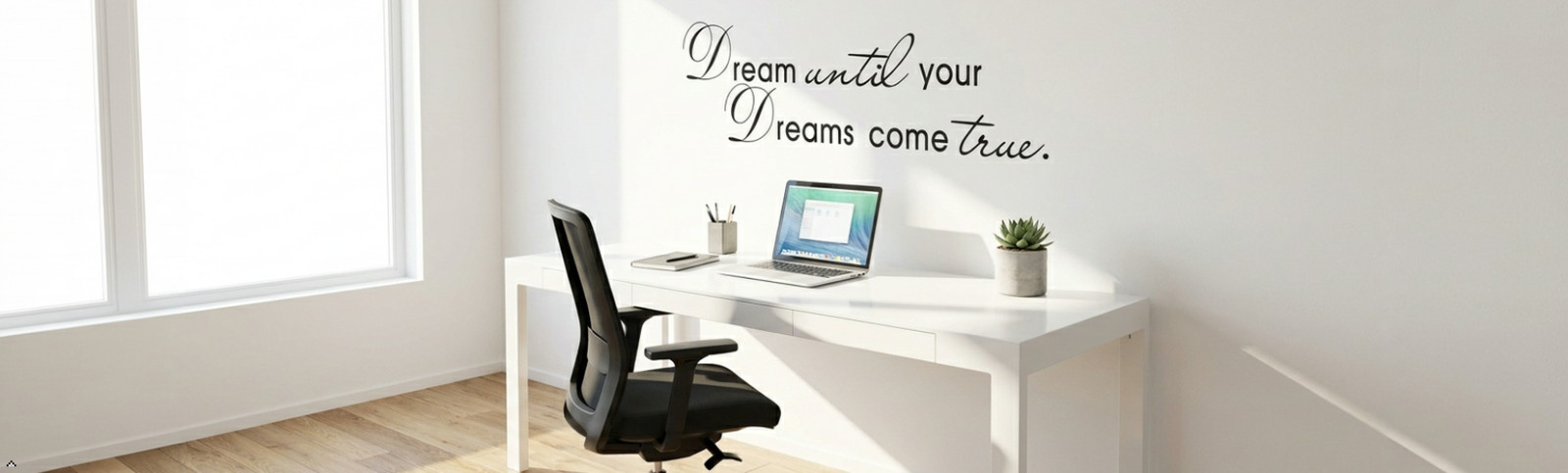 Dream Until Your Dreams Come True Quote Saying Wall Sticker Home Decal Decor