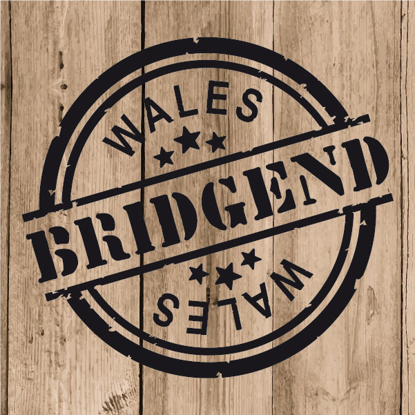 Bridgend Sticker Vinyl 10 cm / 4″ Decal Stamp Bridgend Wales Car Laptop Tablet