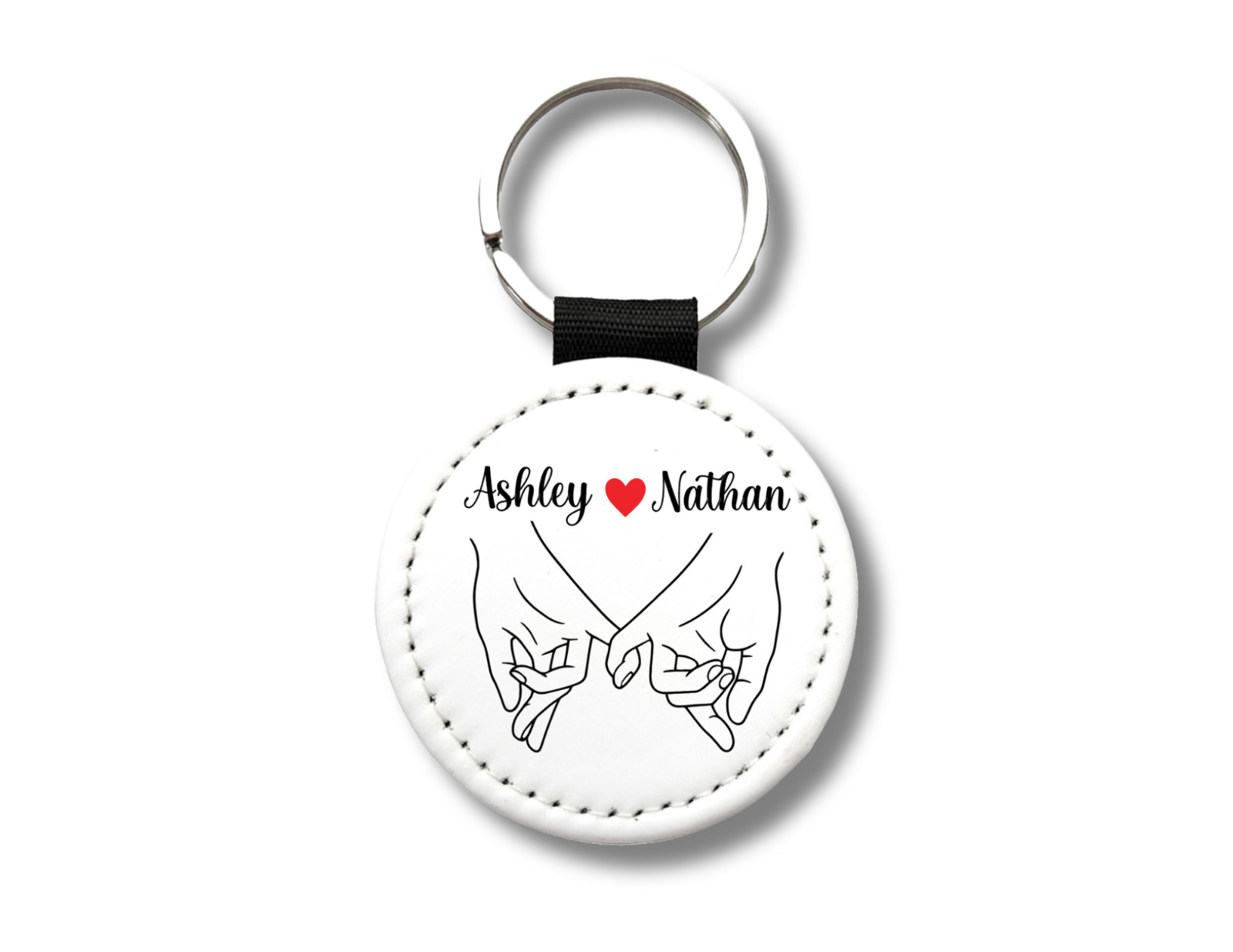 Custom Couples Name Keychain – Personalized Pinky Promise Keychain – His & Hers