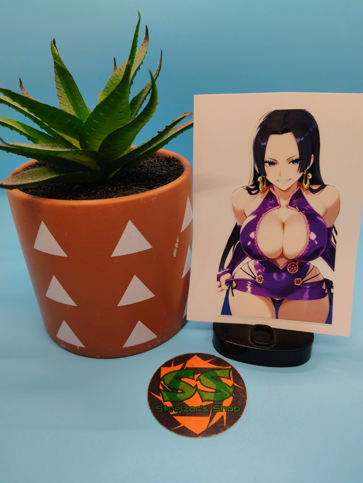 (4.5 Inches) Boa Hancock (Oppai #2) Water-Resistant Vinyl Sticker
