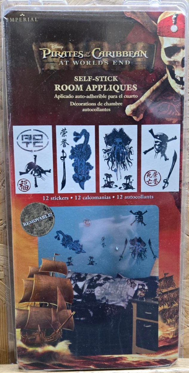 Pirates of the Caribbean Wall Stickers Kid Bedroom Wall Decor GAPP1817 Removable