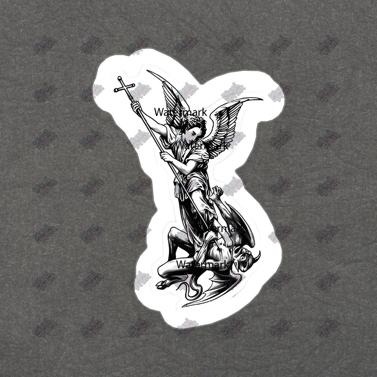 Archangel Michael Vinyl Sticker Angel Decal Religious Art Decor #201688