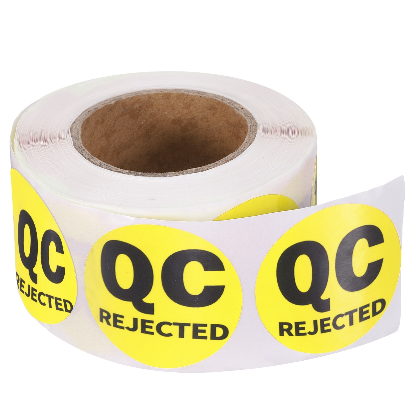 360 Pcs 1.5 Inch Circle Adhesive QC HOLD Label Stickers, Yellow