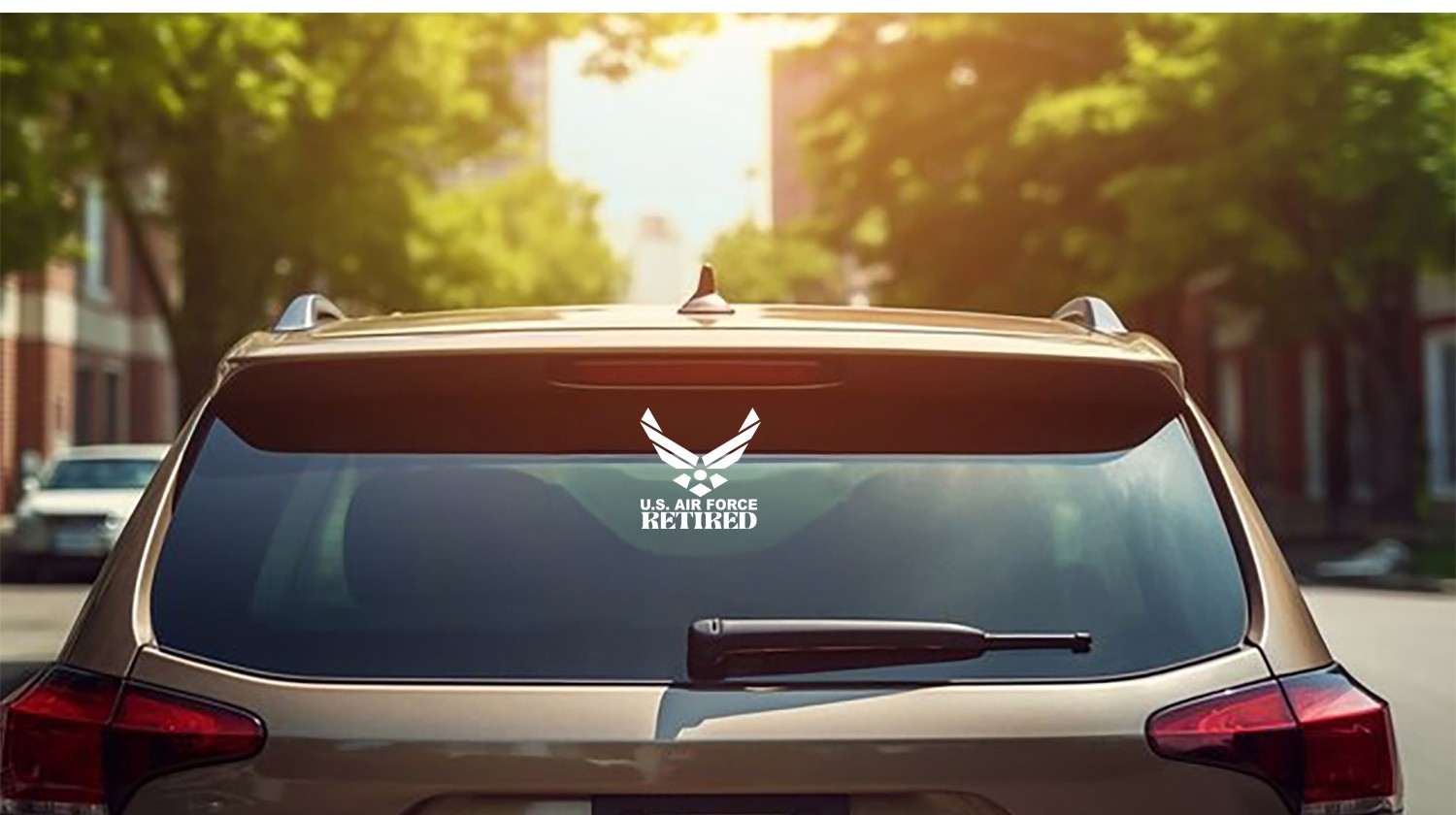 UNITED STATES AIR FORCE RETIRED Vinyl Window Decal Sticker USAF FREE SHIPPING