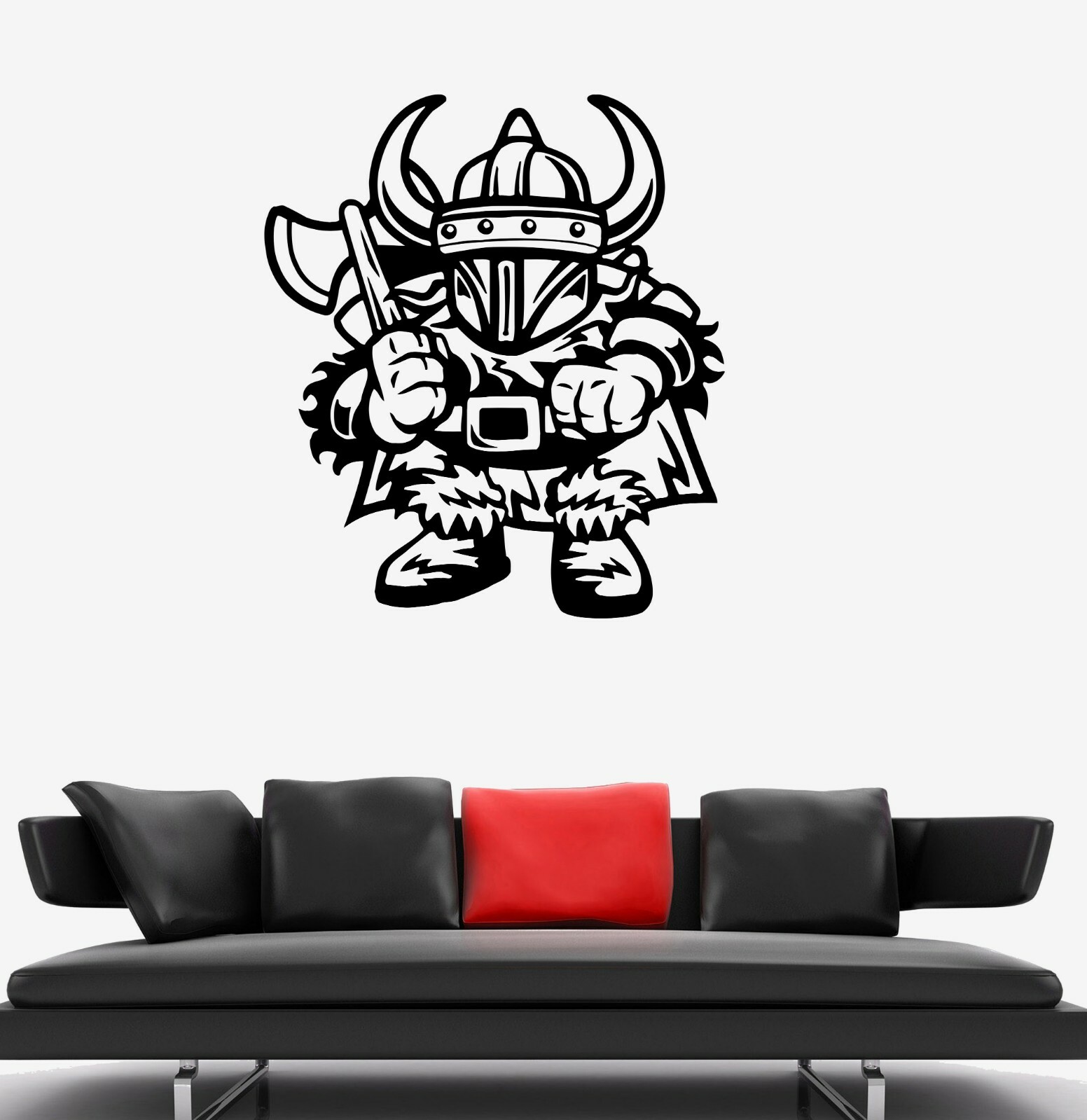 Wall Decal Viking Knight Warrior Scandinavian Medieval Vinyl Sticker (ed1626)