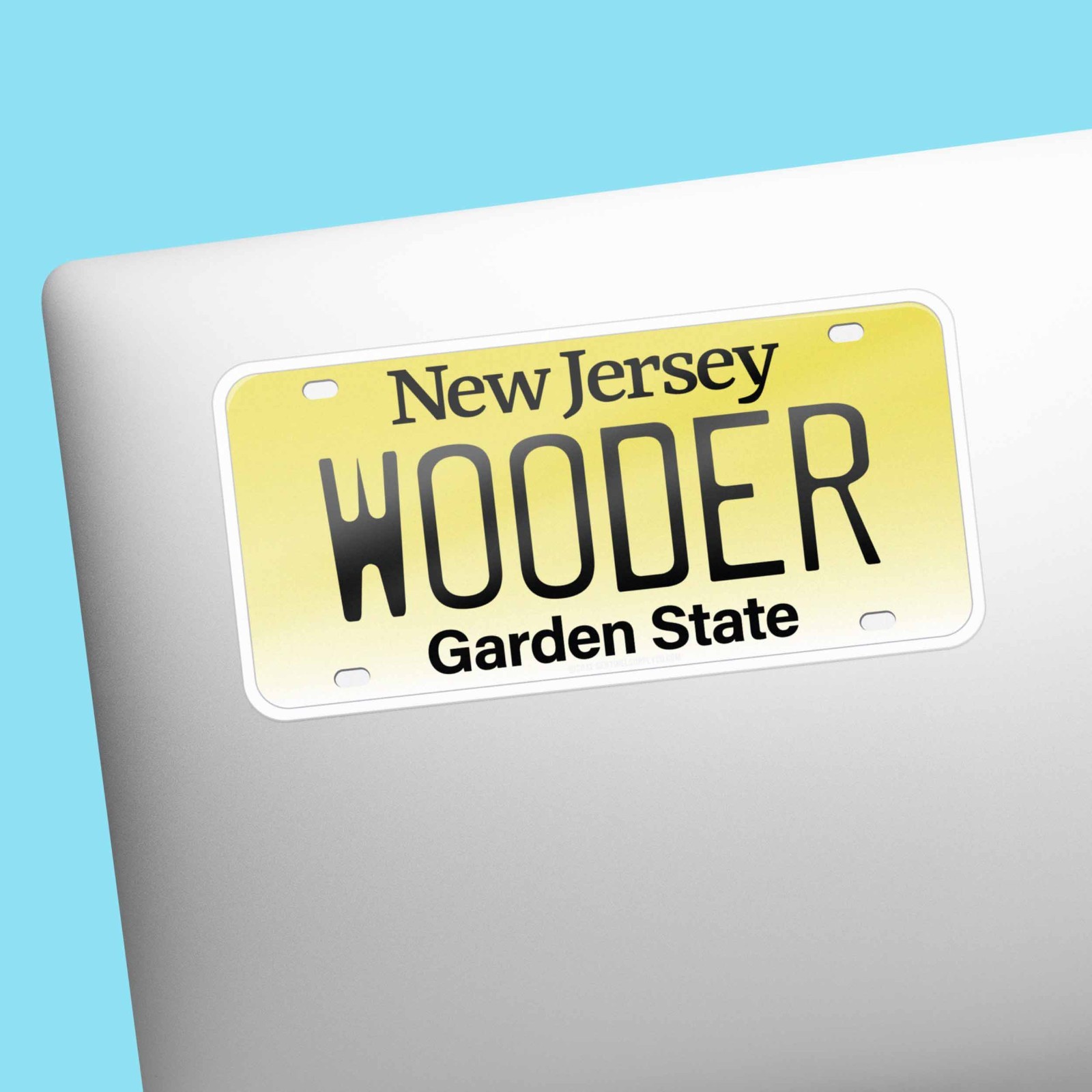 New Jersey License Plate Stickers – Choose Your NJ City or Saying Decal