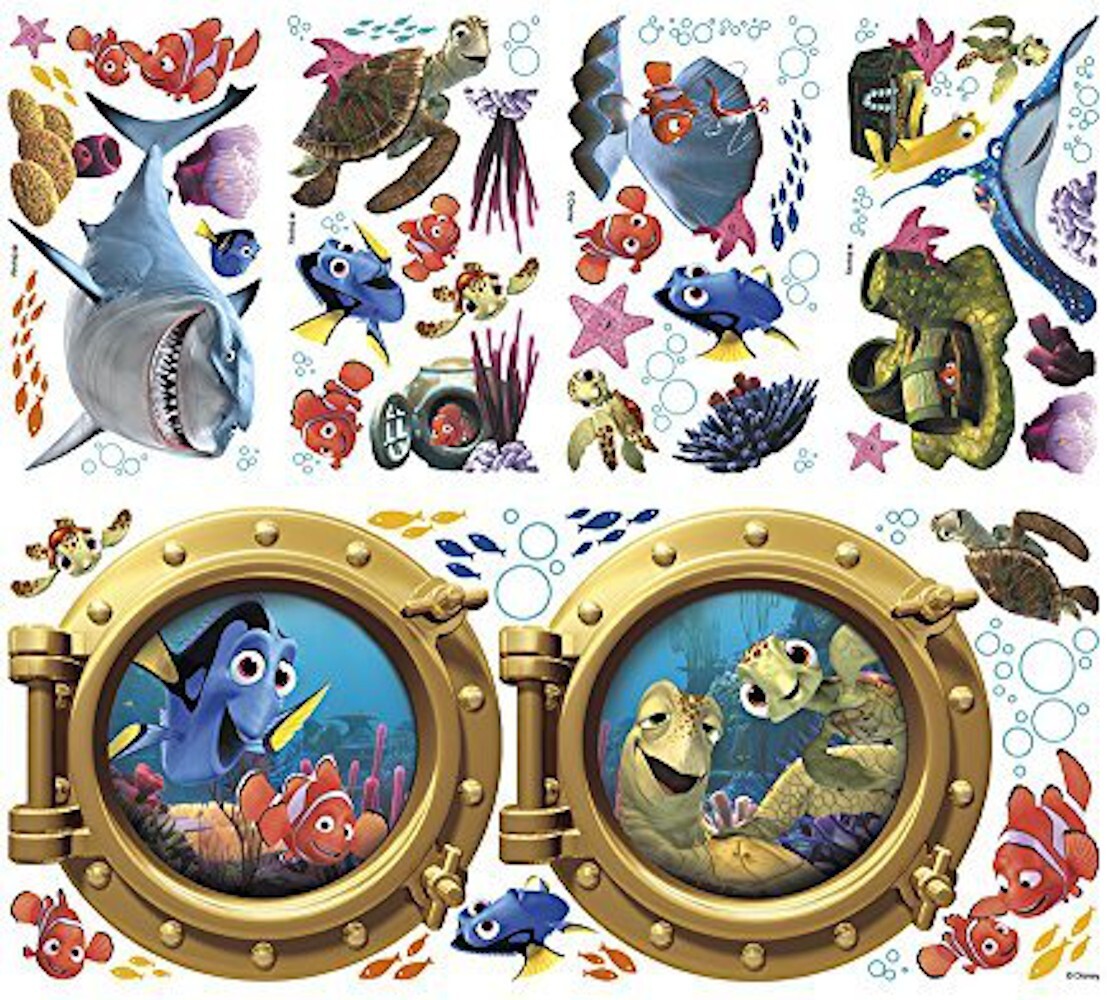 Disney Finding Nemo Giant Wall Decal & Finding Nemo Peel & Stick Wall Decal Set