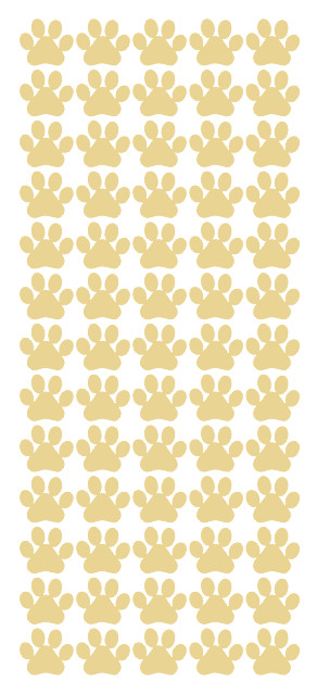 Paw Stickers Sticker Beige-Tan-Ivory 3/4″ DC15-023