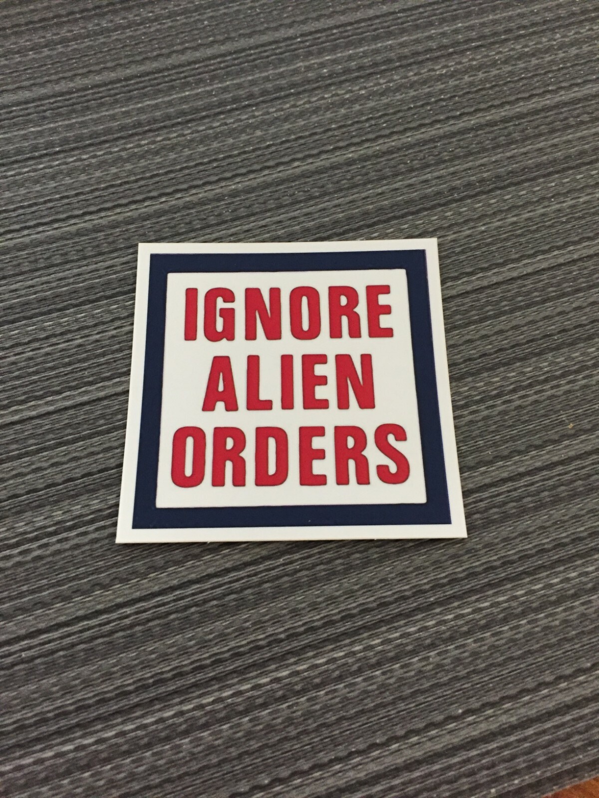 IGNORE ALIEN ORDERS Sticker Joe Strummer The Clash Punk Rock New Wave NEW