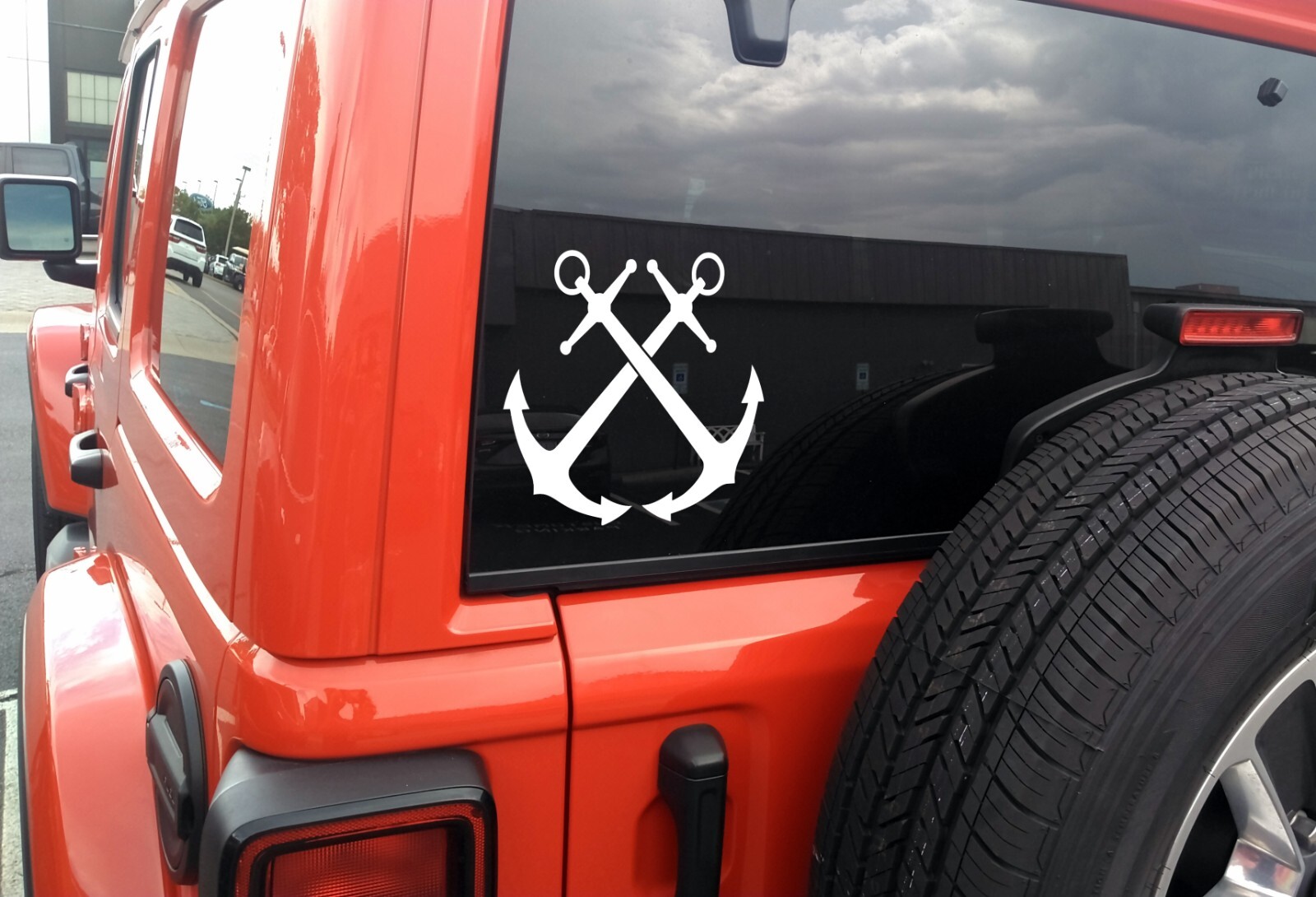Crossed Anchors Vinyl Decal – Boating Beach Ocean Summer – Die Cut Sticker