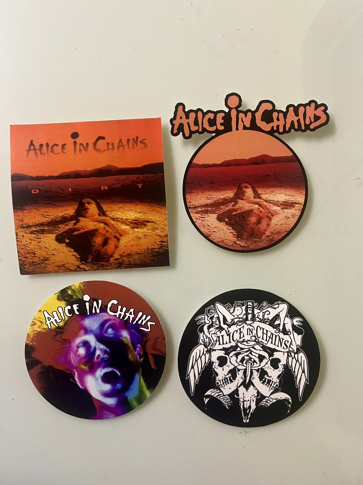 Alice In Chains Sticker Pack, Grunge Rock Sticker Pack,