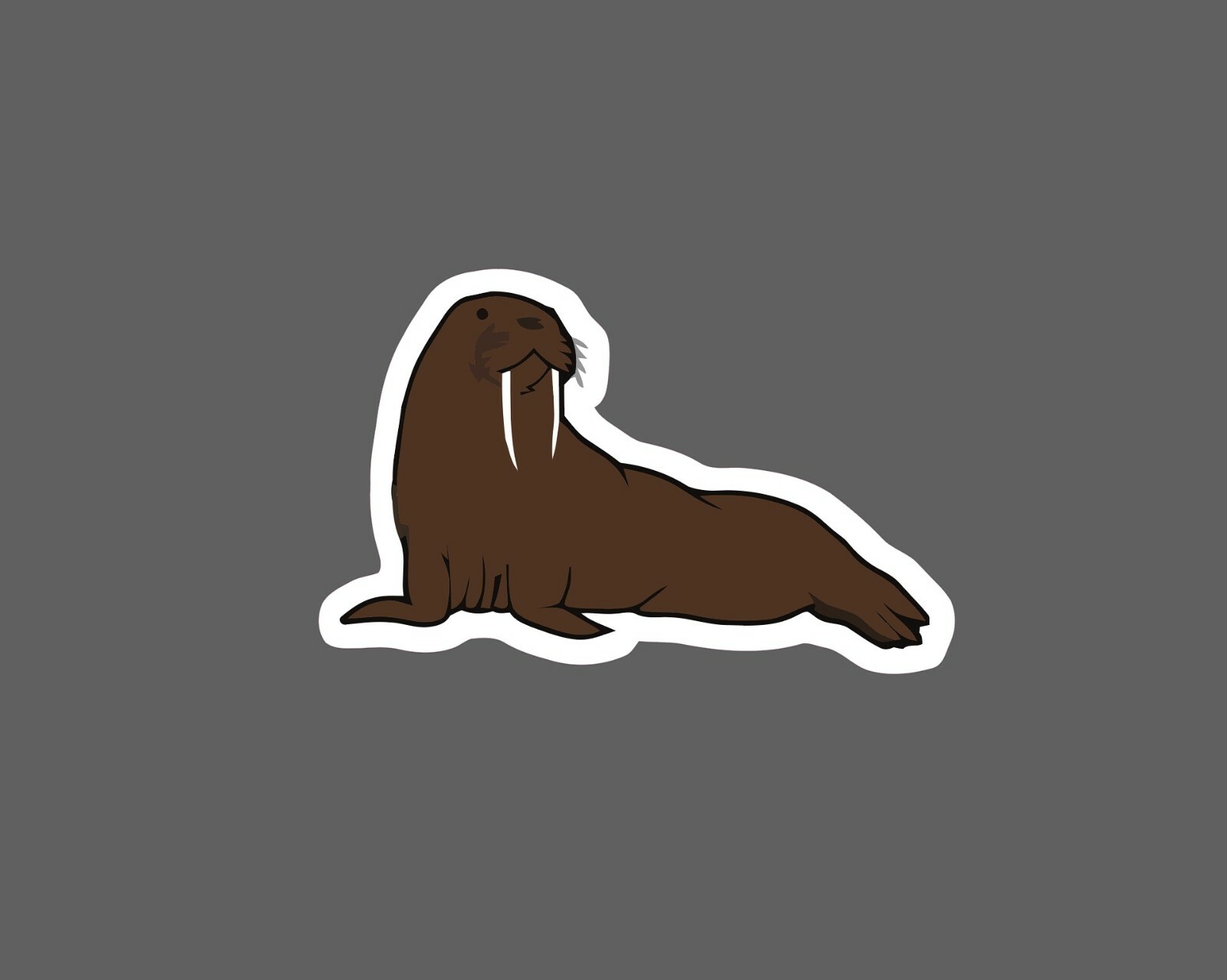 Walrus Sticker Illustration Waterproof – Buy Any 4 For $1.75 Each Storewide!