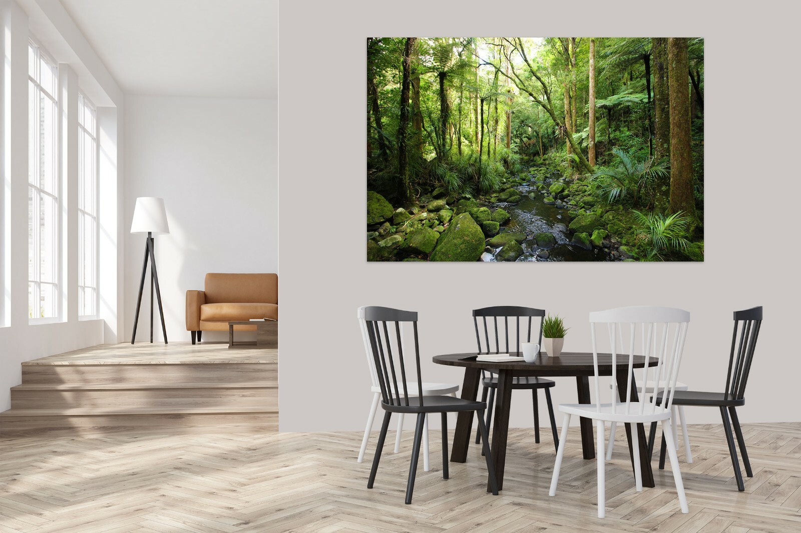 3D Green Forest Stones B533 Wall Stickers Vinyl Wallpaper Mural Wall Murals Amy