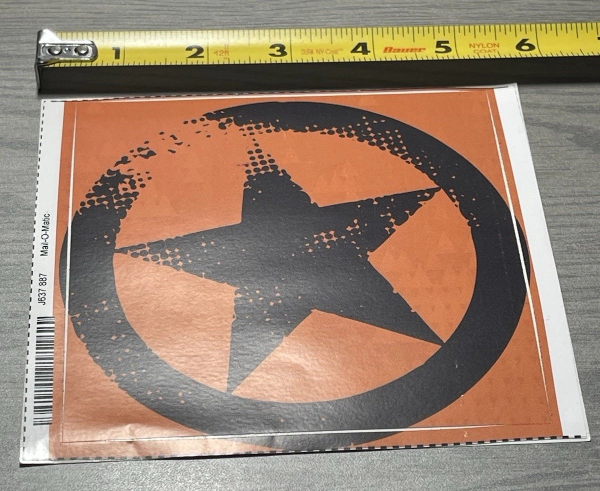 Distressed US Military Army Star Sticker – Tobacco Co. Promo -Open Box 👀Details