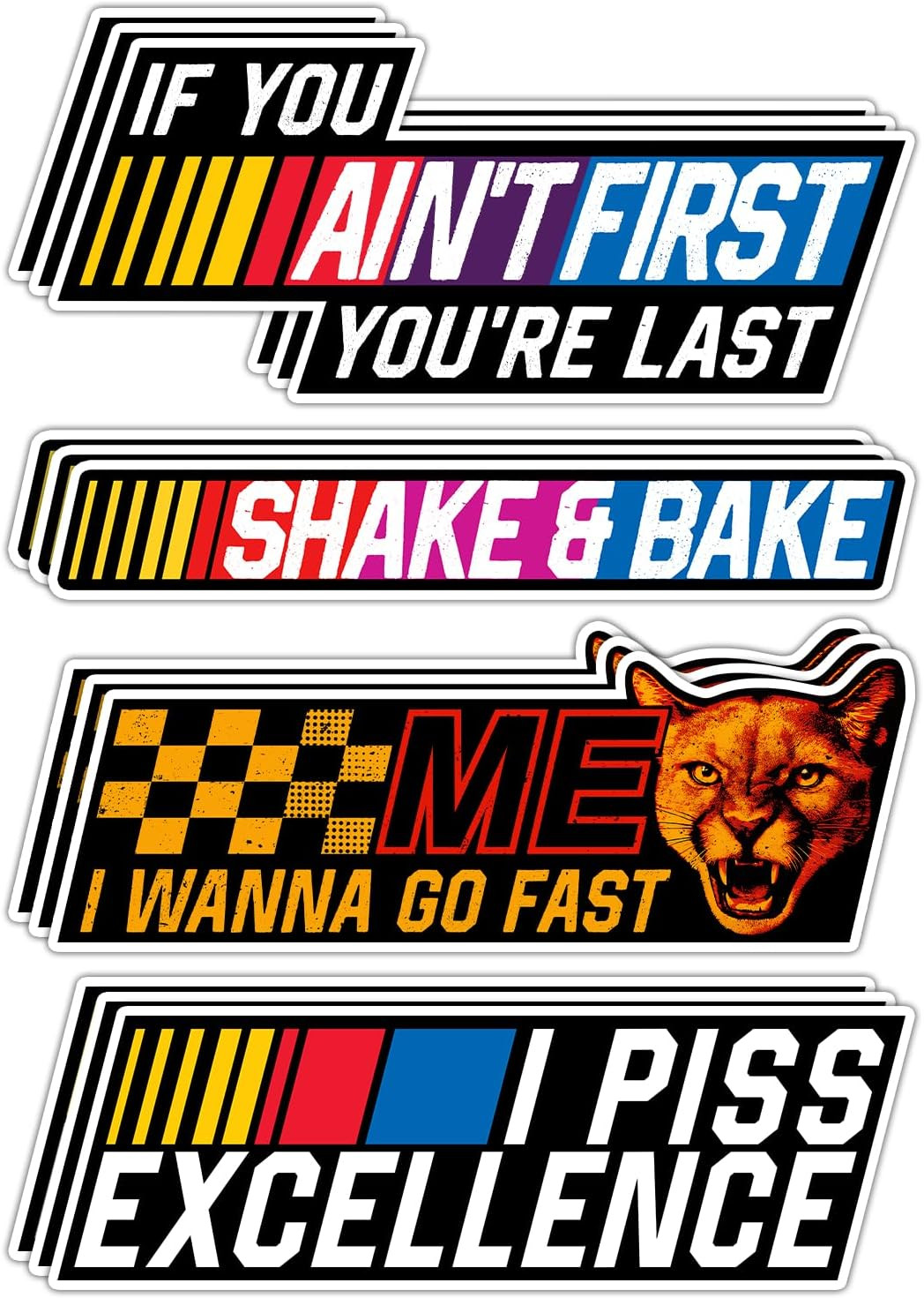(12Pcs) Shake and Bake Sticker – 5 Inches, Shake N Bake Sticker, If You Ain’T Fi