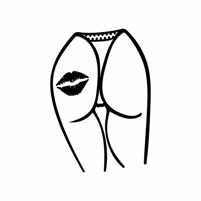 Kiss my ass die cut decal multiple colors made in USA 6+ years outdoors/indoors