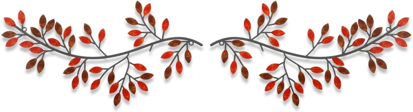 Rustic 2-Piece Leaf Wall Decor Set – Perfect for Indoor and Outdoor Spaces