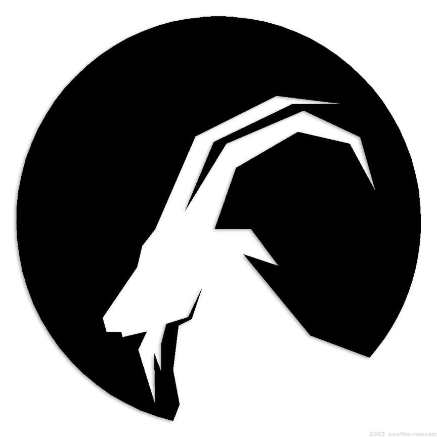 Mountain Goat – Decal Sticker – Multiple Colors & Sizes – ebn6886