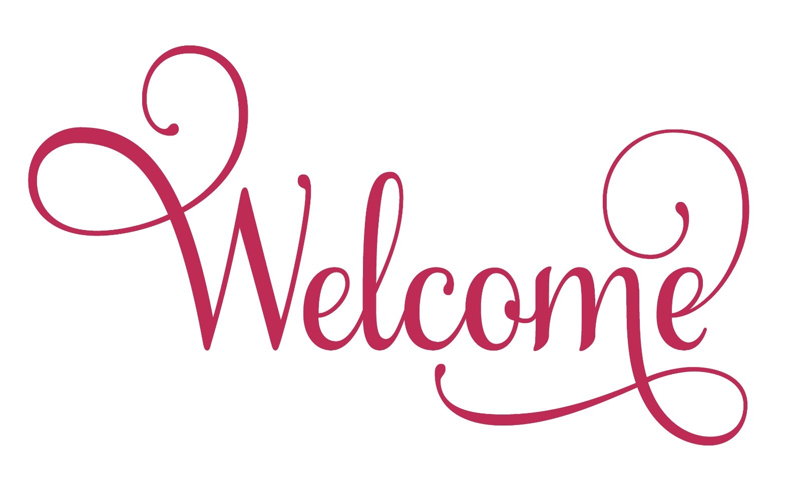 Welcome Vinyl Decal Sticker Front Door, Foyer Decor Home Art, large sizes avail