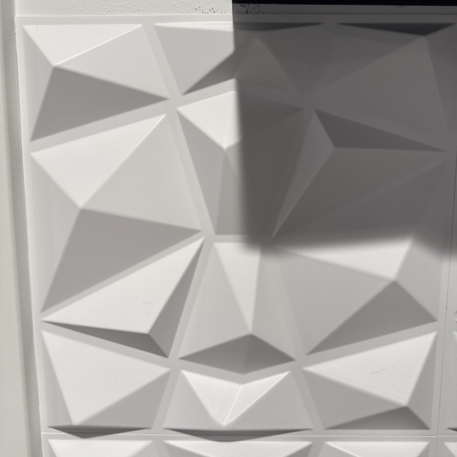 3D Wall Panels 33 Pack 12×12 PVC Textured Accent Wall Diamond Design Wall Decor