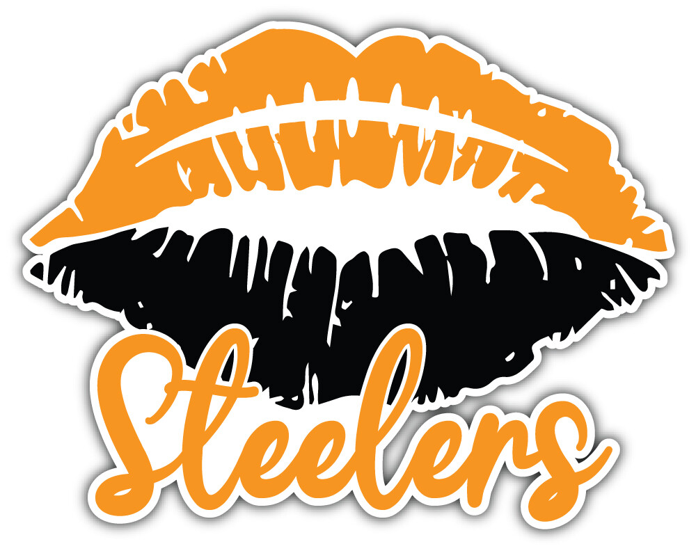 Pittsburgh Steelers Lips NFL Sport Car Bumper Sticker Decal “SIZES”