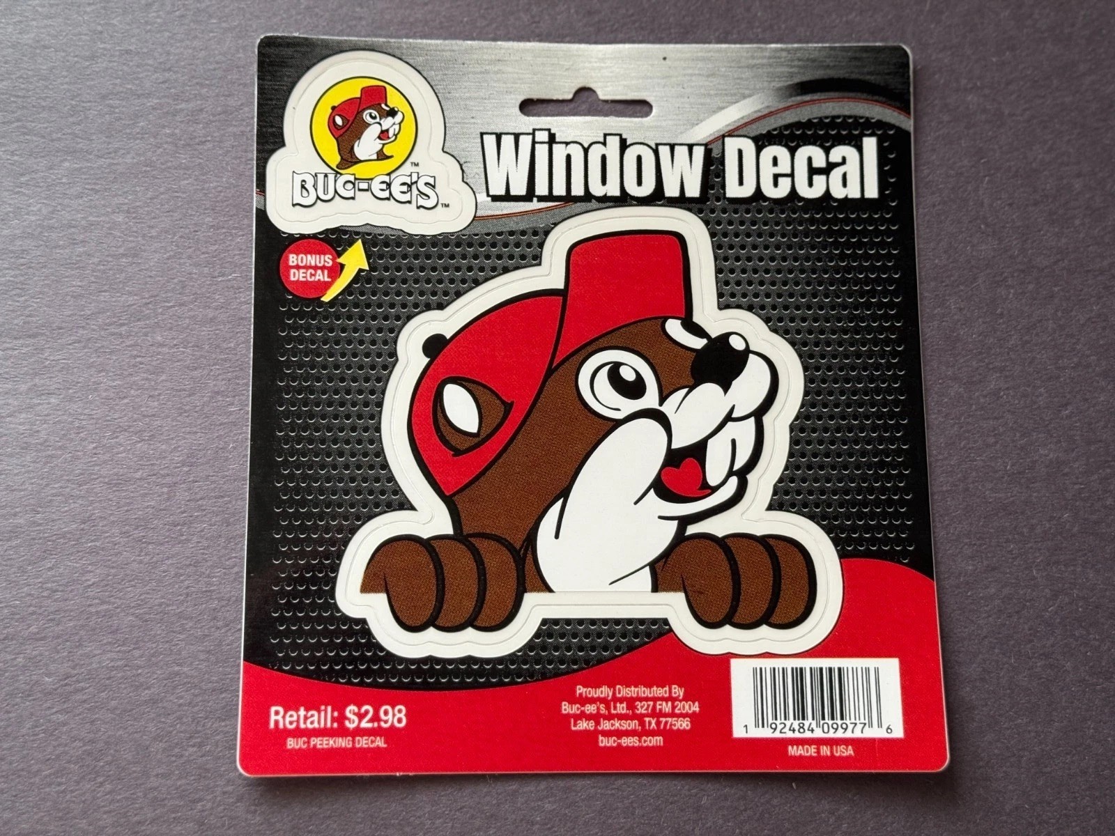 BUC-EE’S BUC EES 4 INCH WINDOW DECAL + BONUS DECAL READ DESCRIPTION