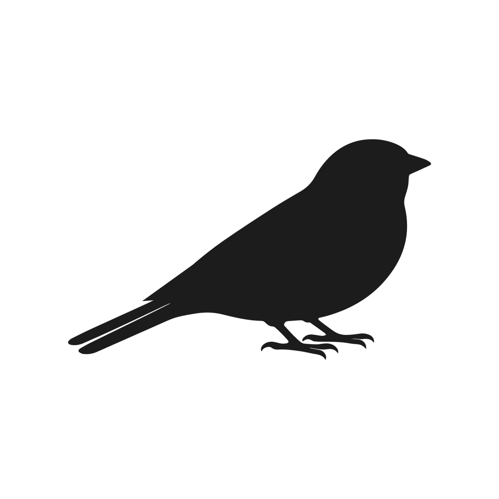 Sparrow Standing Wildlife Bird Vinyl Decal Window Silhouette Wild birds sticker