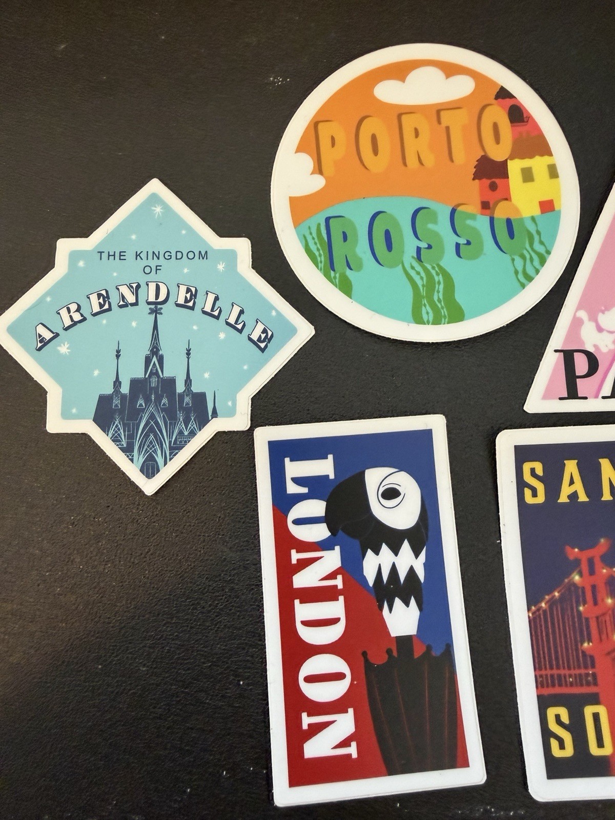 Disney Inspired Sticker Set Of 5 Luca Frozen Baymax For Computers Luggage Etc