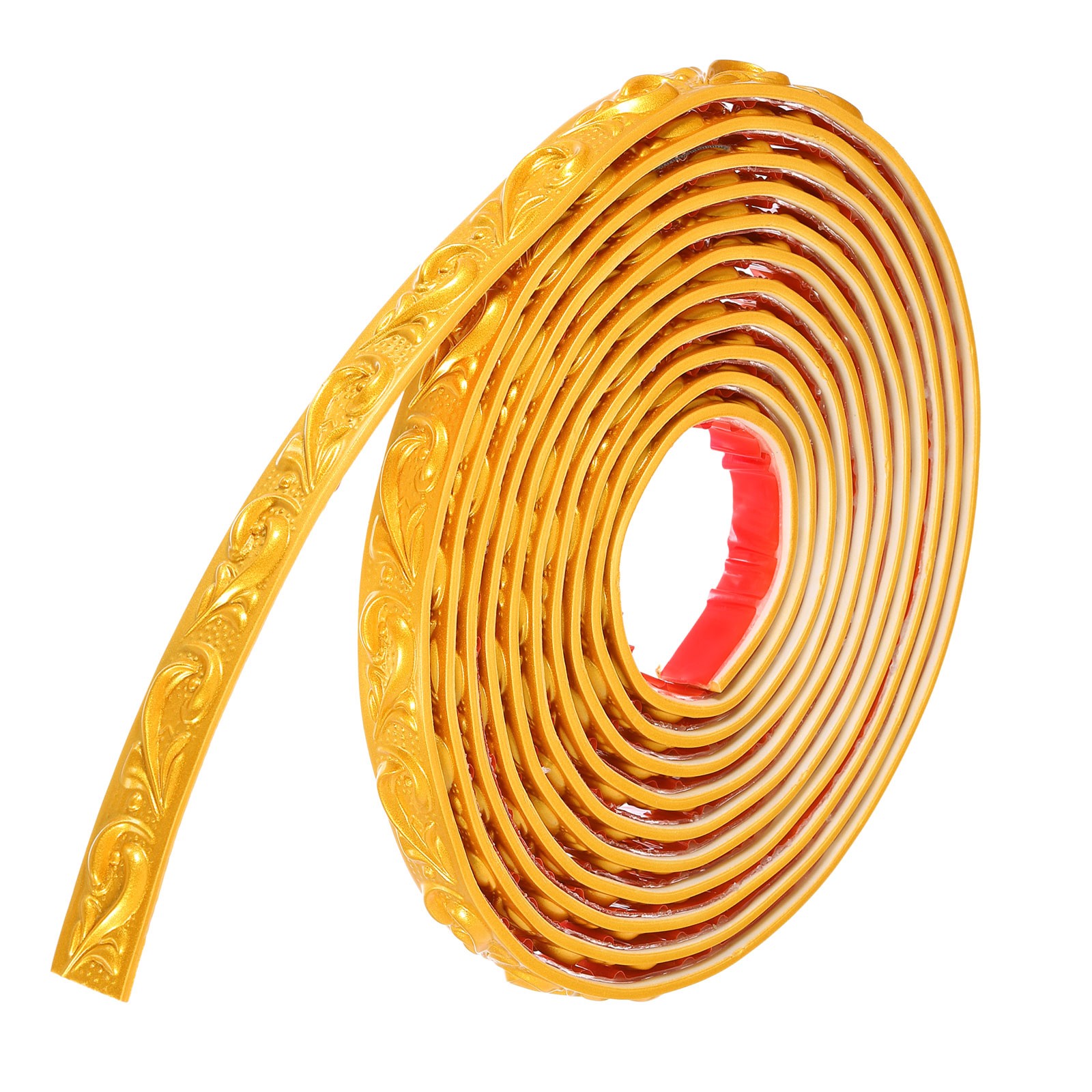 Flexible Wall Band 16.4Ft x 0.79Inch Adhesive, Gold Wave