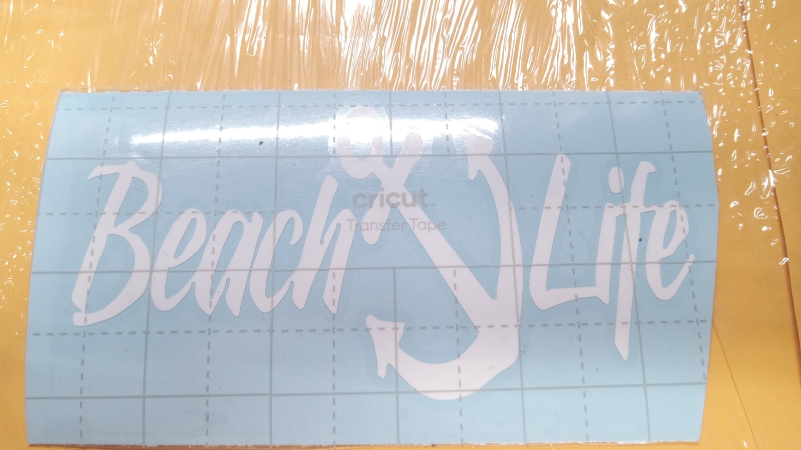 Beach Life Anchor – Vinyl Decal Sticker – CHOOSE Size & Color