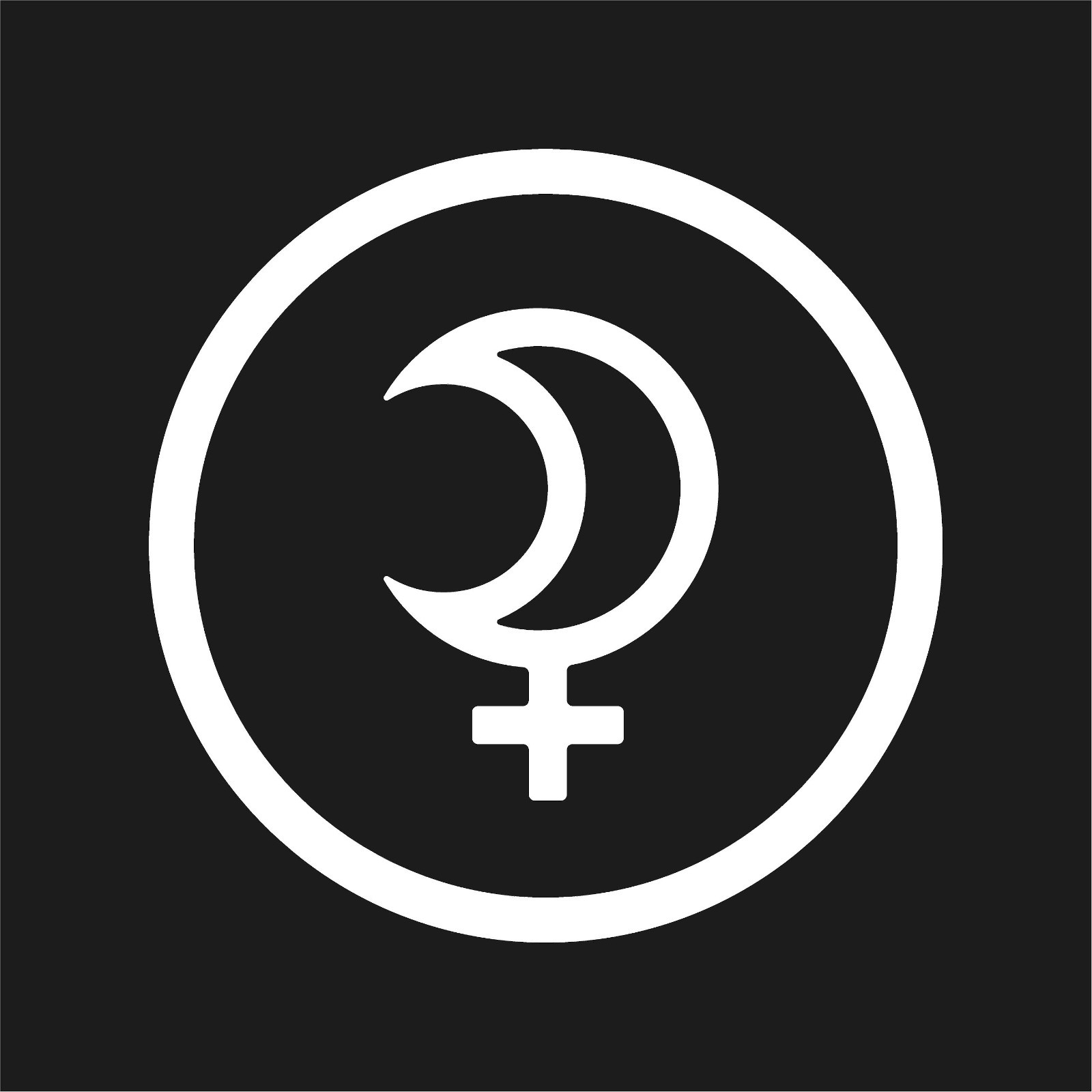 Selena Symbol In Circle Astrology Sign Vinyl Decal Cosmic Bumper Sticker