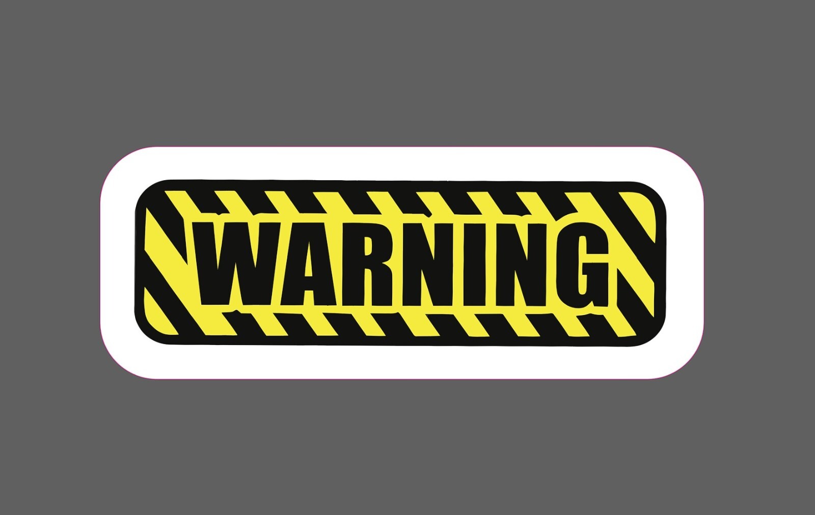 Warning Sticker Caution Stripes Waterproof – Buy Any 4 For $1.75 Each Storewide!