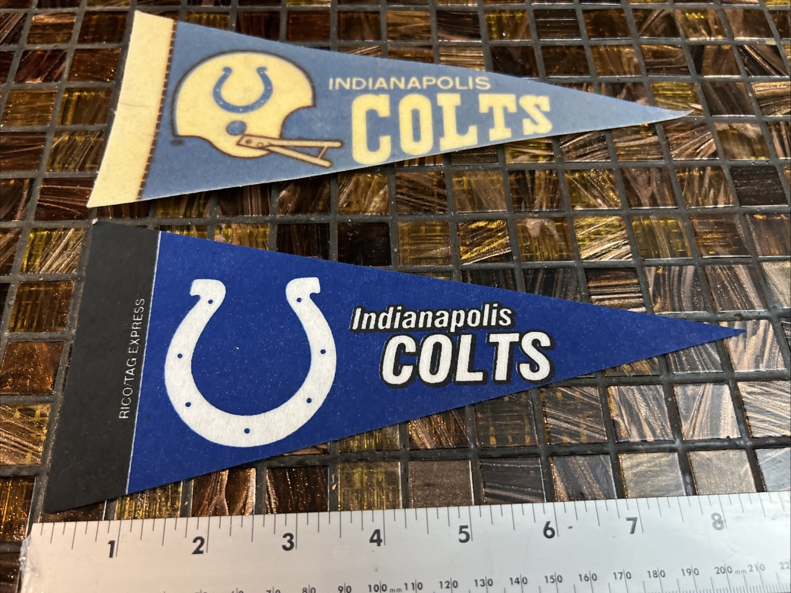 Rico NFL 4×9” Mini Banner Vintage & Modern Indianapolis Colts