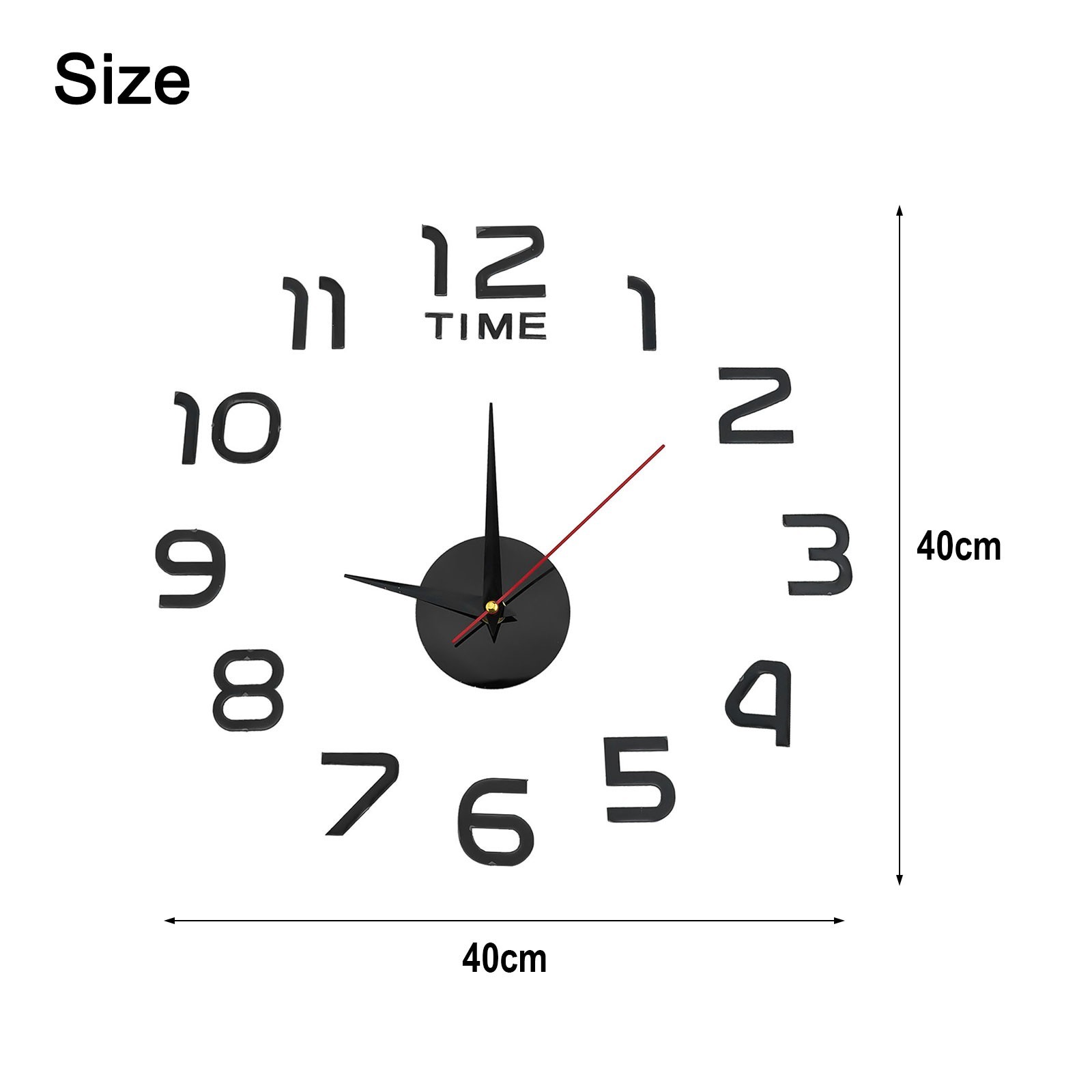 Contemporary Large Mirror Wall Clock for Modern Office and Home Design