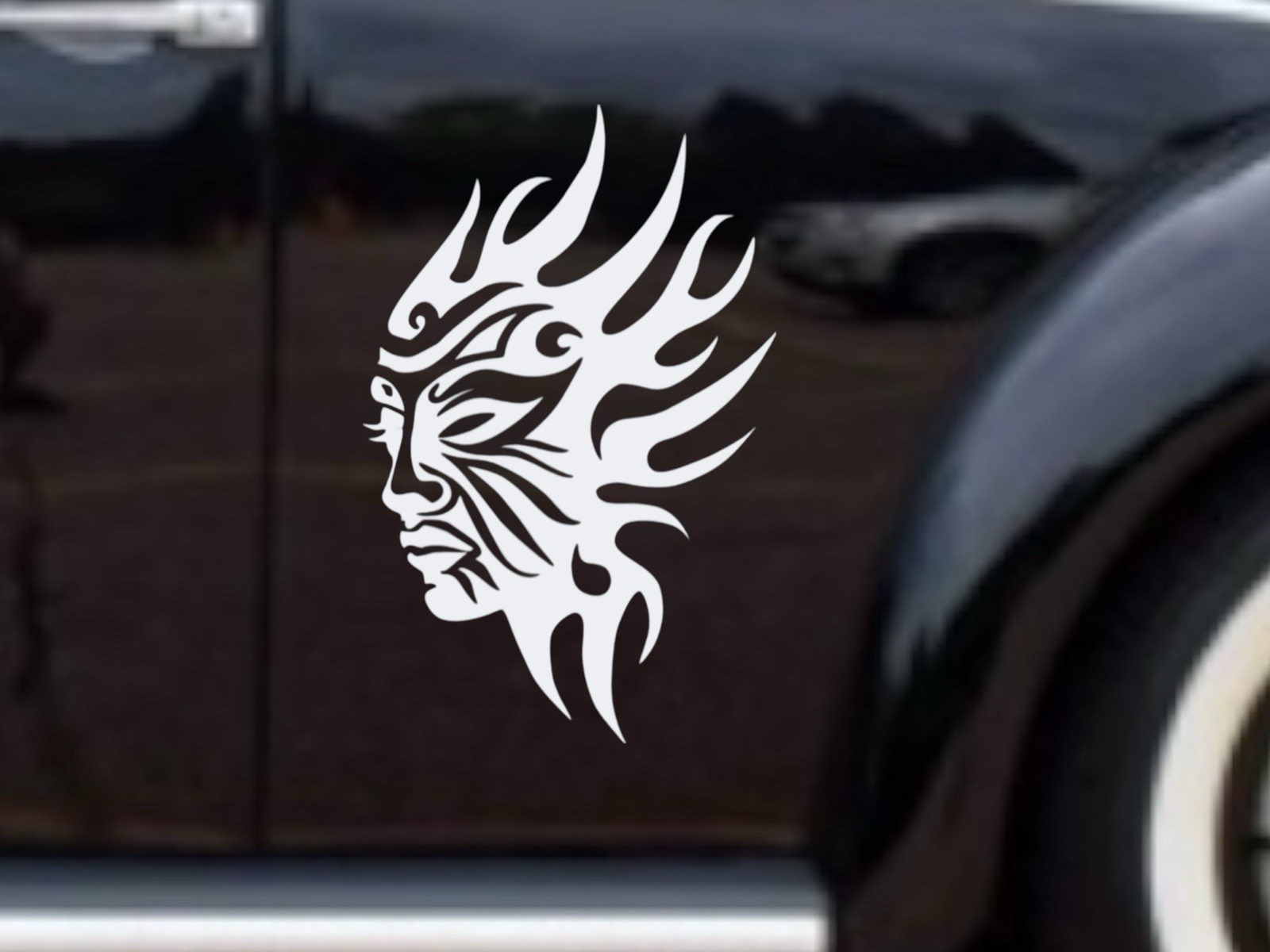 Tribal female warrior Decal for car Windows Laptops most Smooth Surfaces