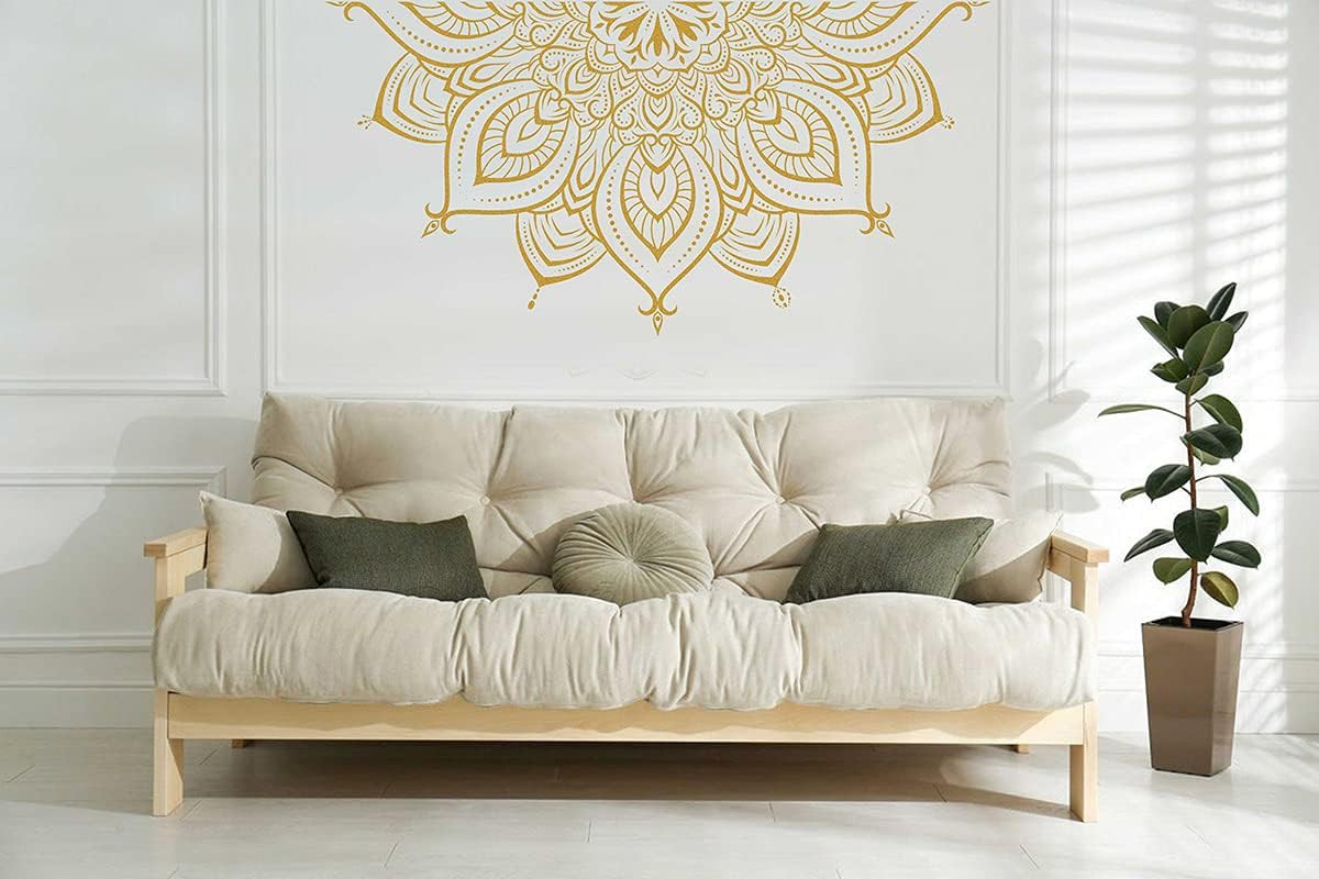Half Mandala Wall Decal Mandala Wall Sticker Mandala Decals for Walls Flower Wal