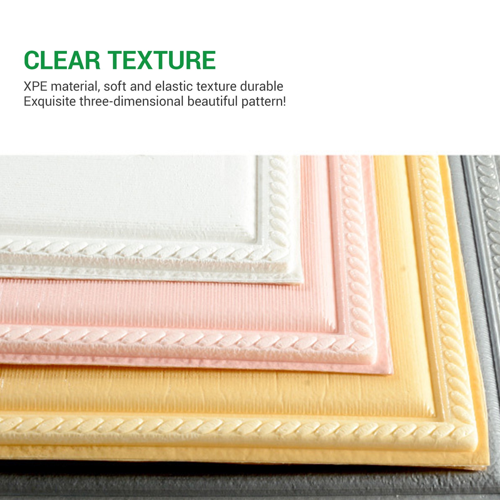 100PCS 35*35cm 3D Wall Sticker PE Foam Panel Home Room Decor Home DIY Waterproof