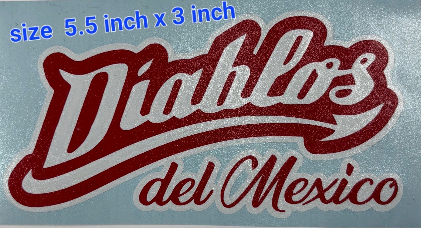 Los Diablos De Mexico MX BASEBALL TEAM vinyl Decal Sticker Size 5×3 Inch