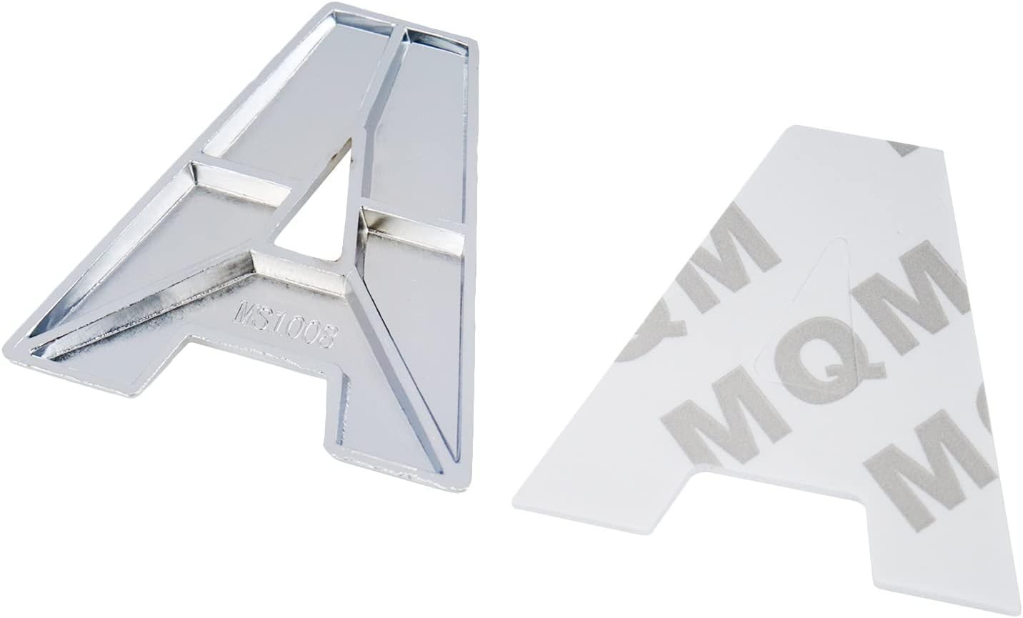 Stylish Zinc Alloy Car Emblem Letter A – Easy Installation Chrome Badge