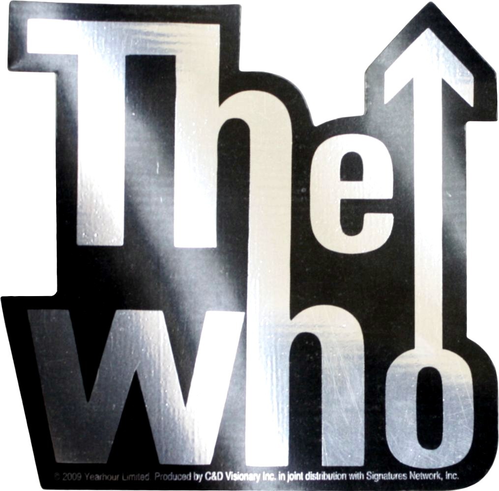 15681 The Who British Rock Band Cool Silver And Black Logo 4.25″ Foil Sticker