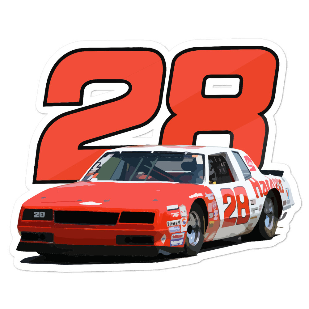 Cale Yarborough #28 Hardee’s Monte Carlo Bubble-free sticker