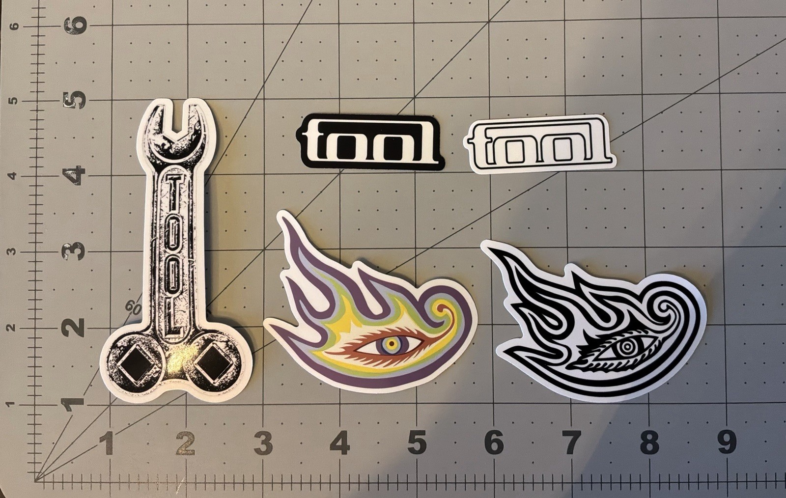 Tool Stickers Heavy Metal Band 5 Sticker Lot 2